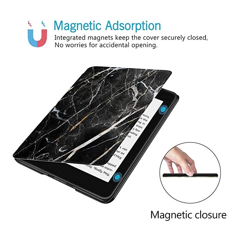 Water-Safe Case for All-New Kindle Paperwhite (10th Gen - 2018 Release only&mdash;Will Not fit Prior Gen Kindle Devices), Marble Black