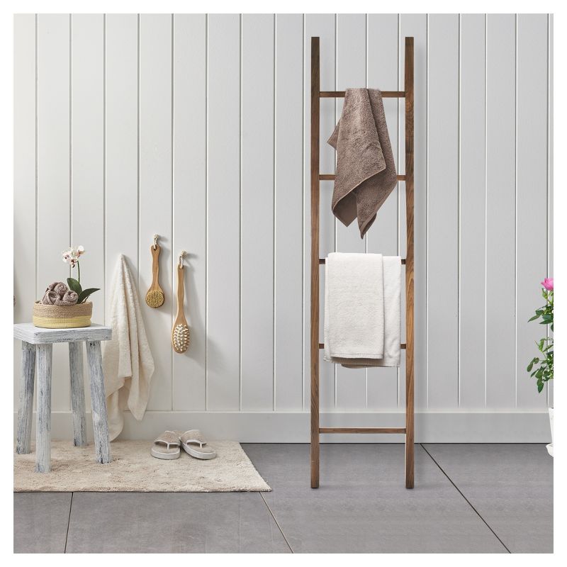 Decorative Ladder with Solid Walnut - Flora Home