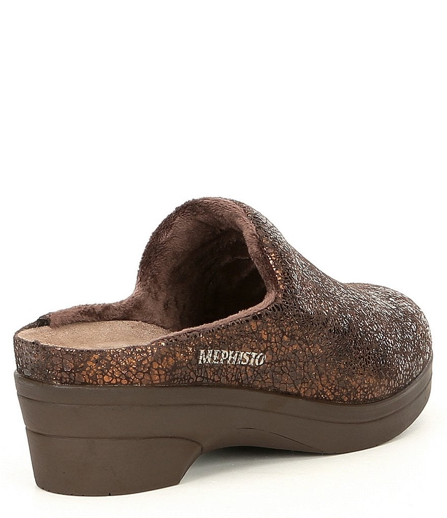 Mephisto Salty Metallic Leather Clog
