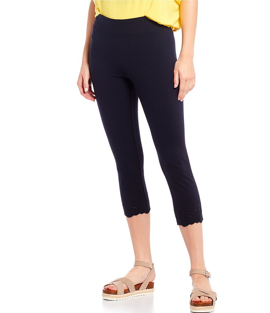 Commando Faux Leather Crocodile-Embossed Legging