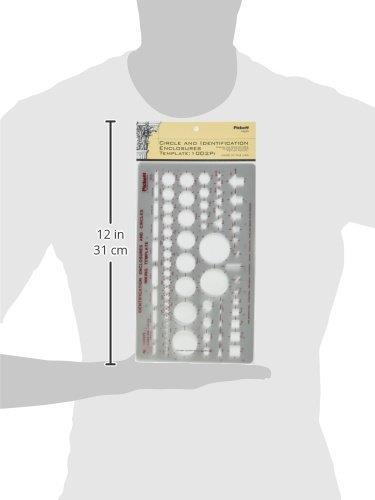 Pickett Circle and Identification Enclosures Template, Includes Circles, Squares, Rectangles and More (1002PI)
