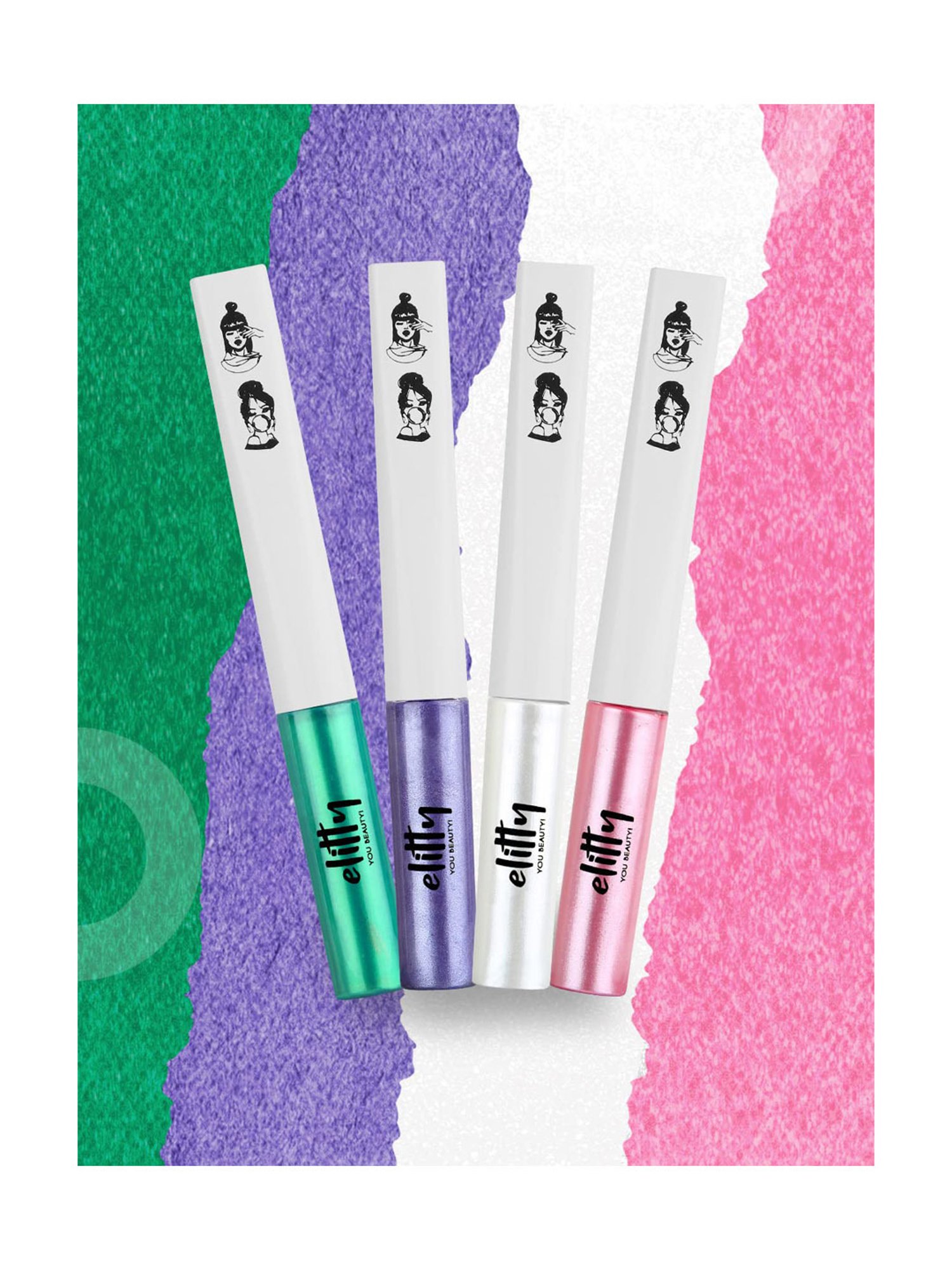 Elitty Eye Gotta Feeling Metalhead Eyeliner Combo - Pack of 4