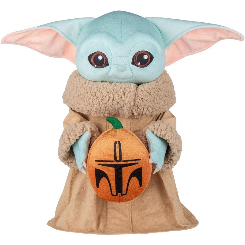 Gemmy Halloween Greeter The Child w/Pumpkin OPP Star Wars , Multicolored