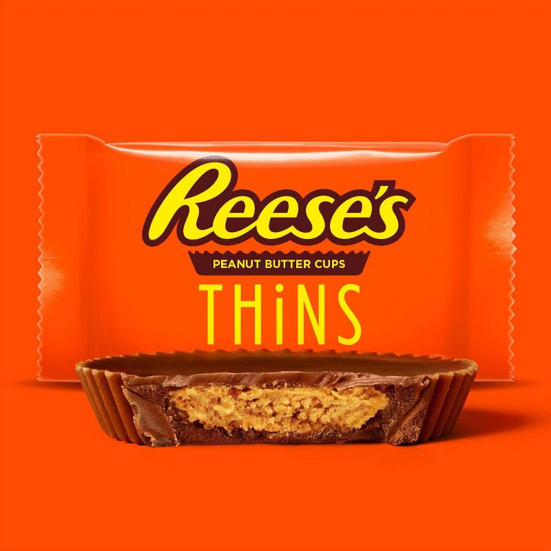 Reese's Peanut Butter Cups Thins Milk Chocolate Pouch - 7.37oz