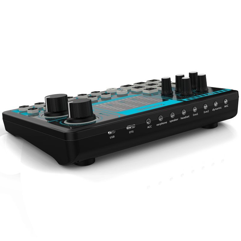 X9 MINI Computer External Mobile Phone Sound Card Repair Tone Mixer Suitable for Home Computer Recording, Live Broadcast