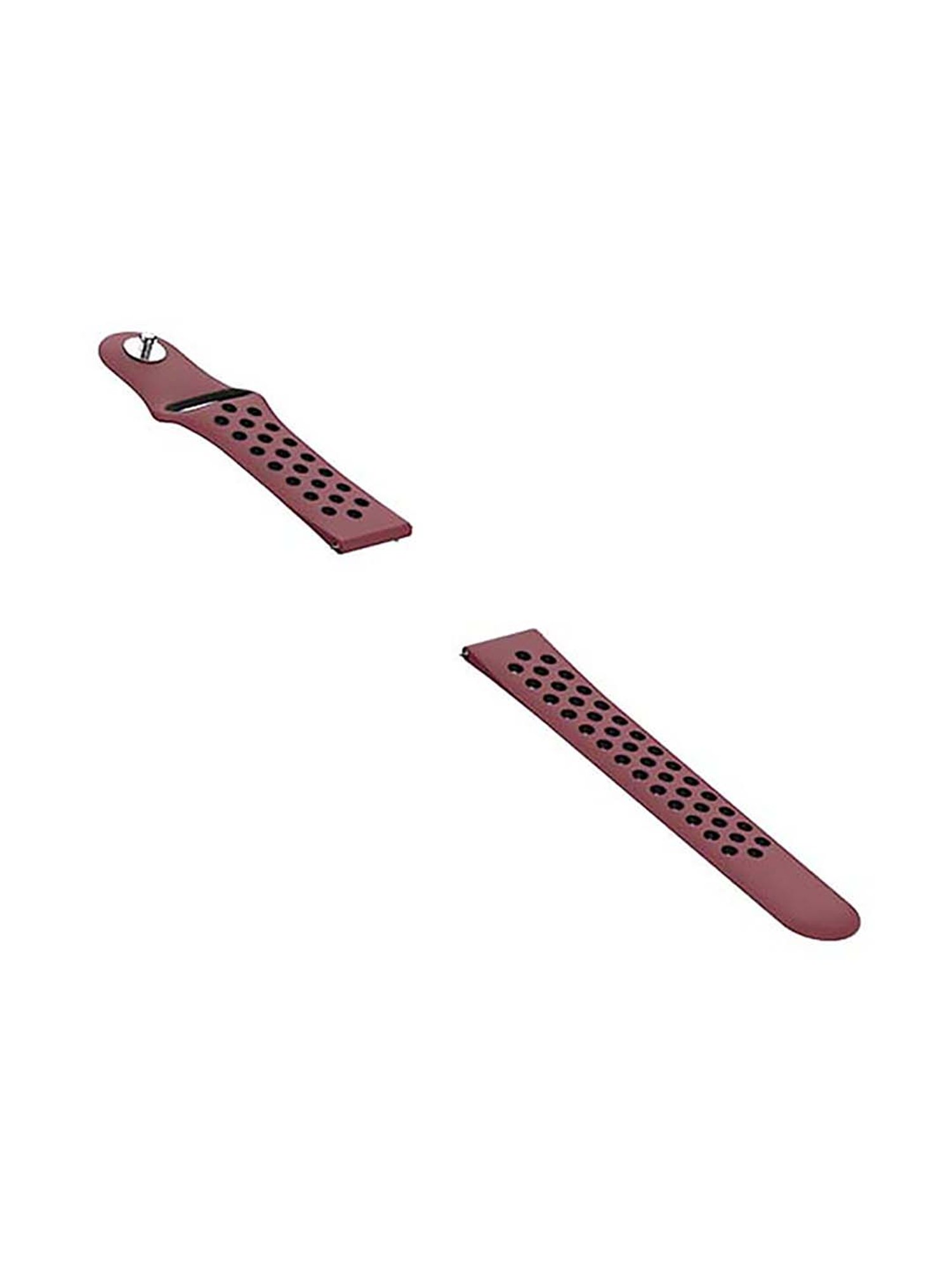 Noise 22 mm (Sport Edition) Double Color Silicone Smartwatch Strap (Wine and Black)