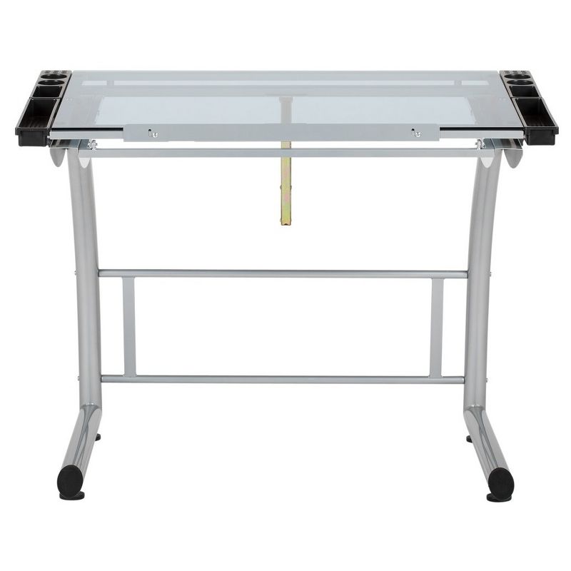 Triflex Drawing Table Soft Silver - Studio Designs