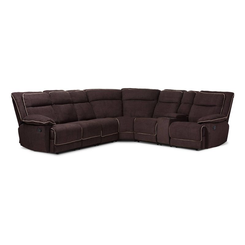 3pc Keswick Sectional Sofa Brown - Abbyson Living