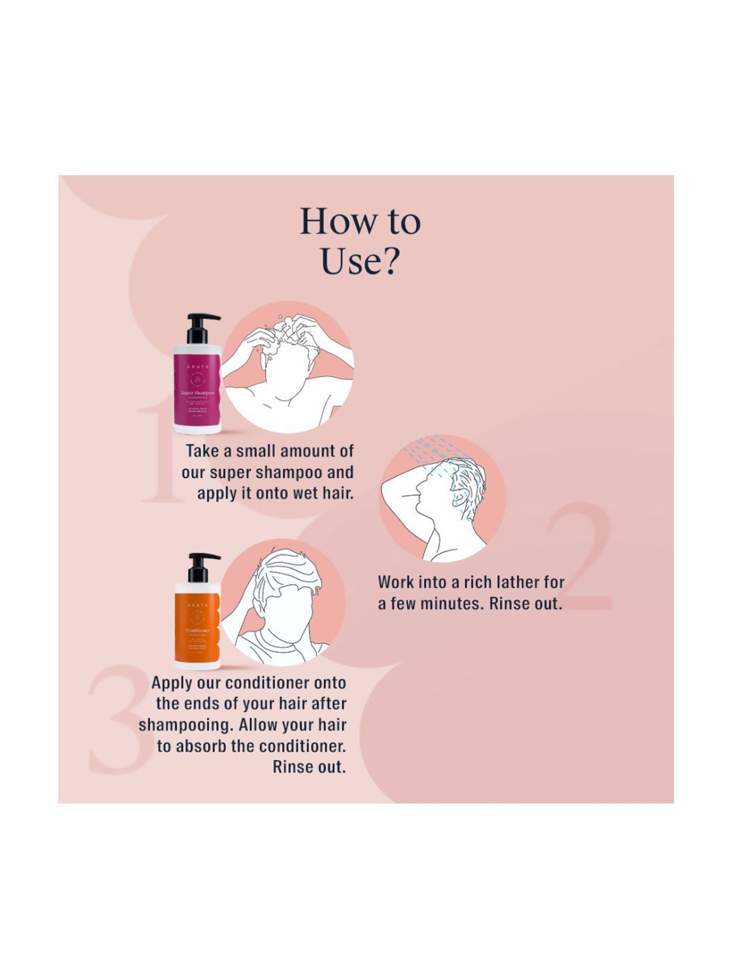 Arata Hair Fall Control Combo - 600 ml