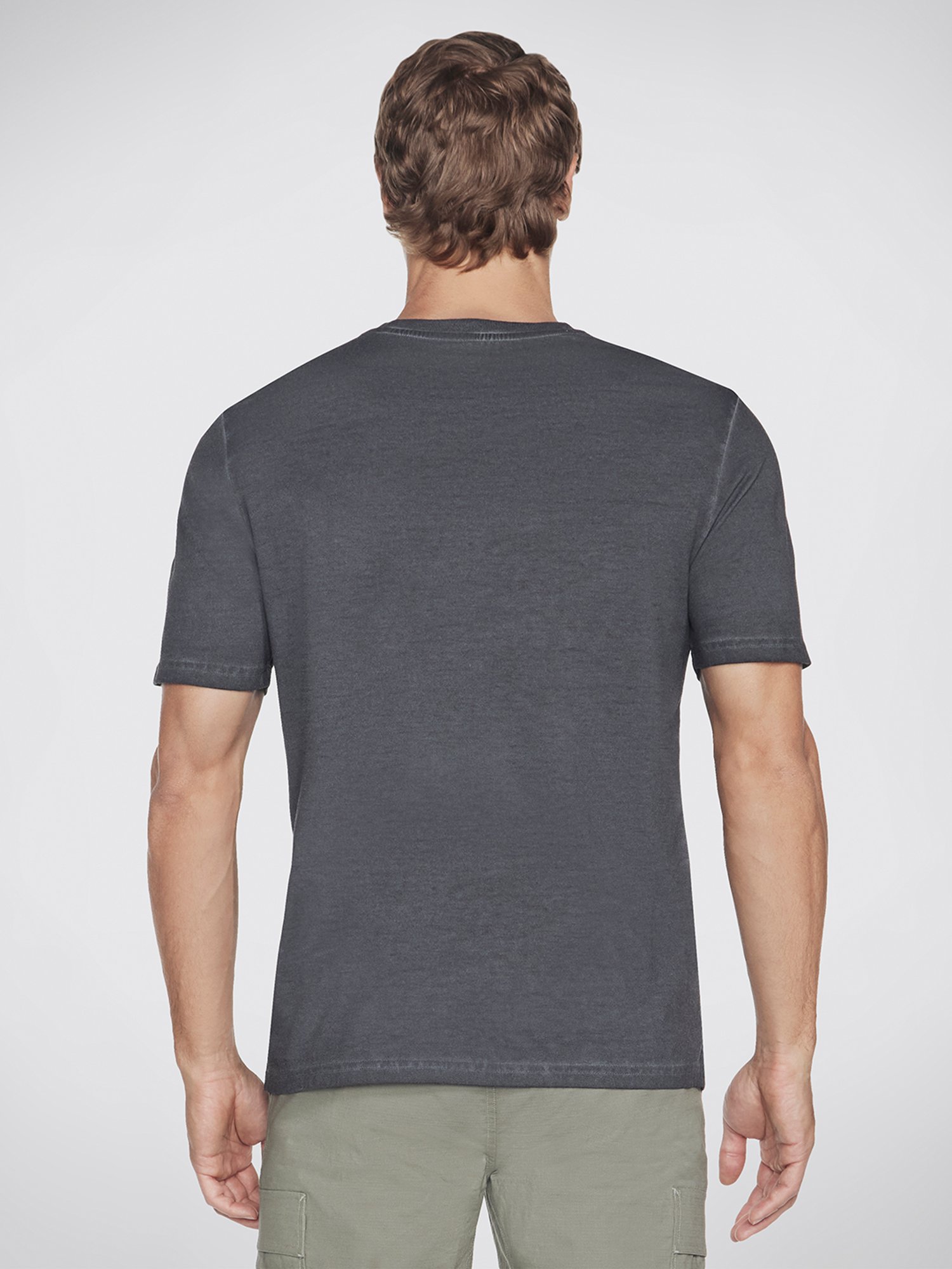 Skechers Bold Black Relaxed Fit Crew T-Shirt