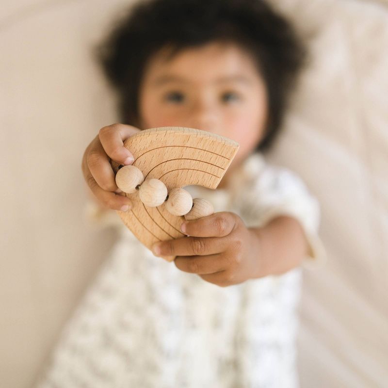 Bebe au Lait Wooden Teethers - Rainbow