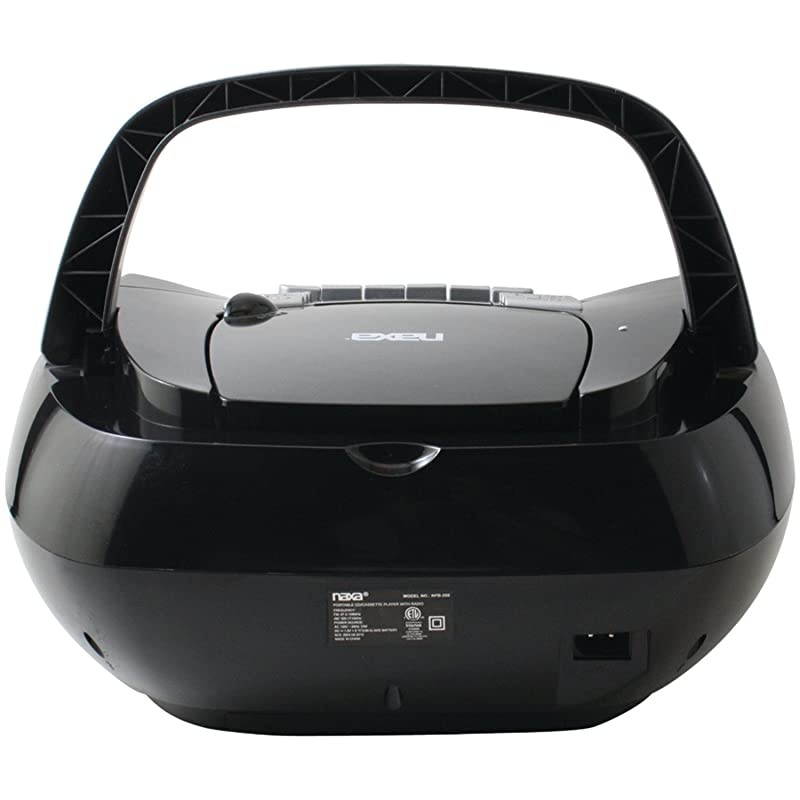 NPB268 Portable CDCassette Boombox SilverBlack