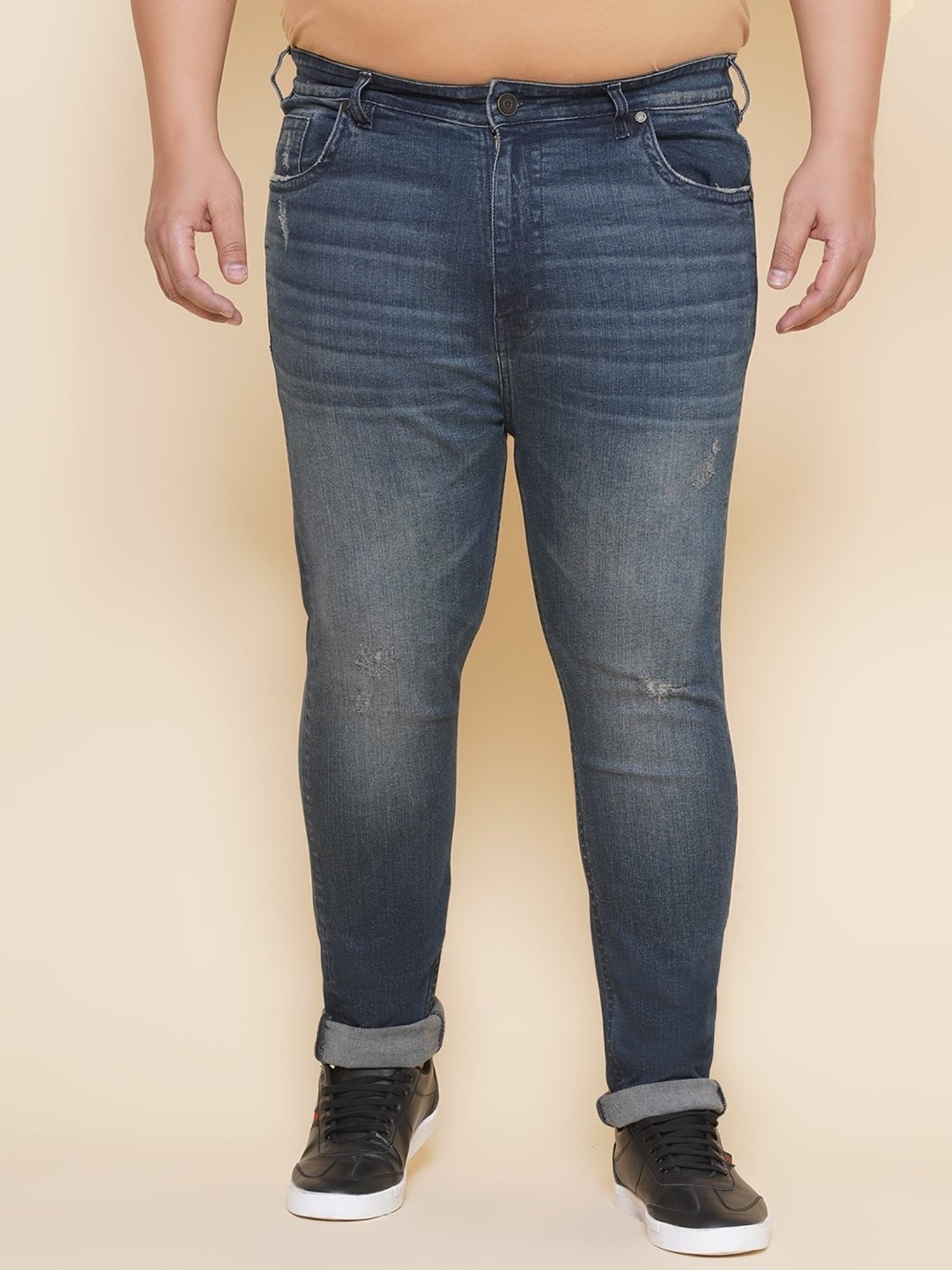 John Pride Blue Regular Fit Jeans