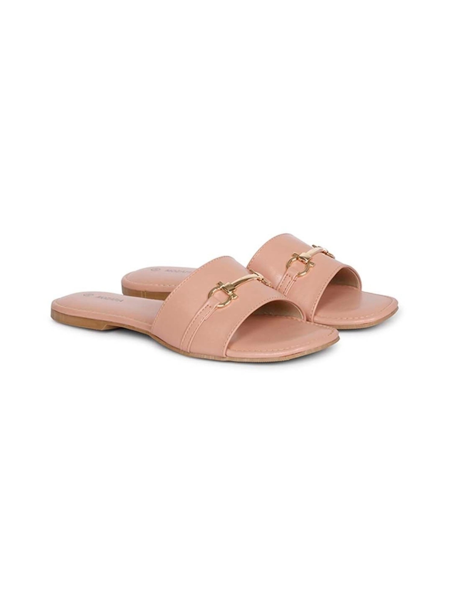 Mozafia Women's Peach Casual Sandals