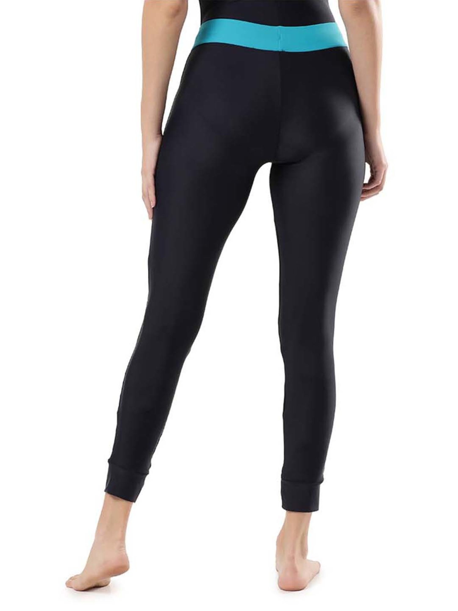 Speedo Navy Self Pattern Swim Leggings