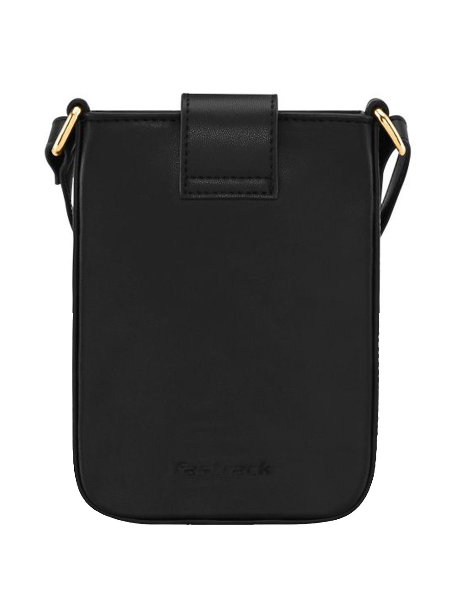 Fastrack Black Solid Mobile Pouch