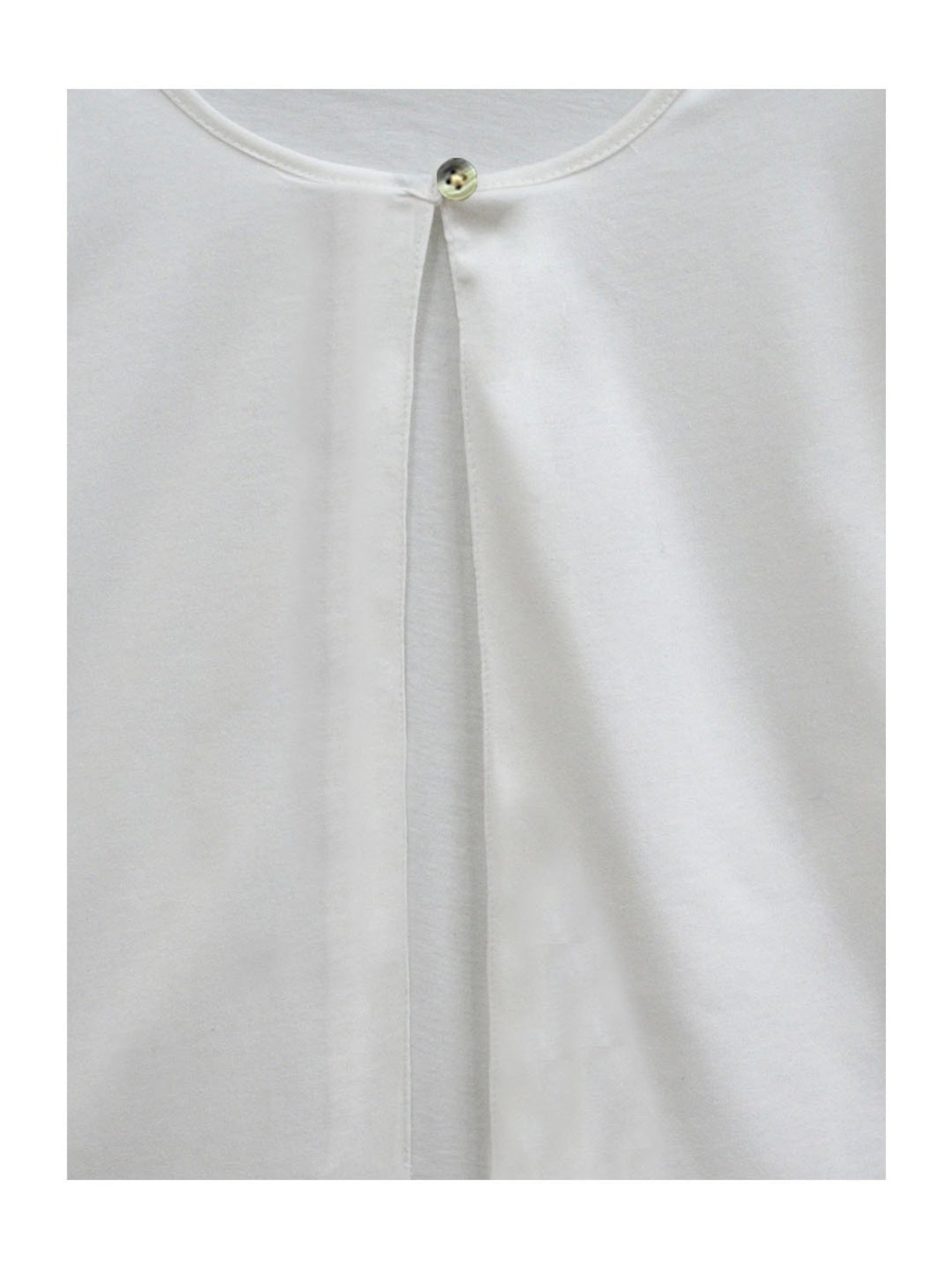 A.T.U.N. White Solid Full Sleeves Cardigan