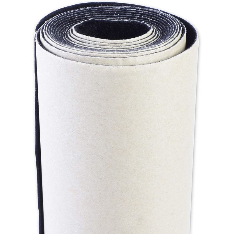 Bright Creations Adhesive Velvet Roll of Fabric for Crafts (17.7 x 78.7 In, Black)