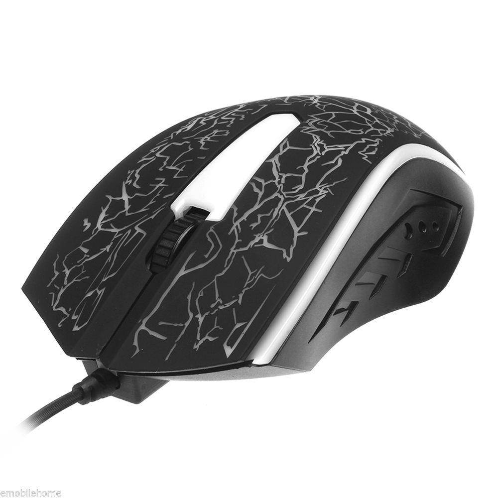 X7 USB Wired Optical 2400DPI Gaming Mouse Game Mice Ergonomic design LED backlit