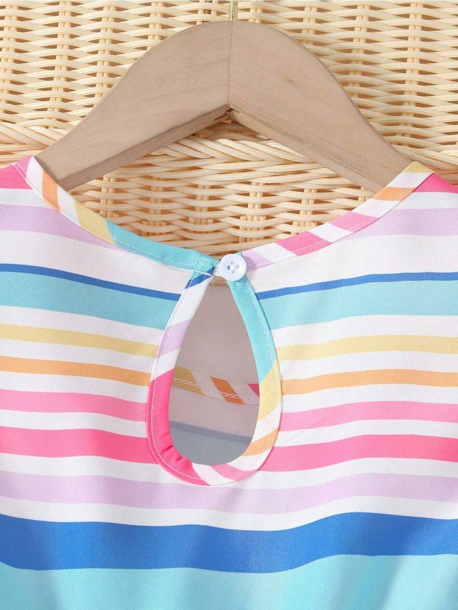 Bolly Lounge Girls Multicolor Striped Dress