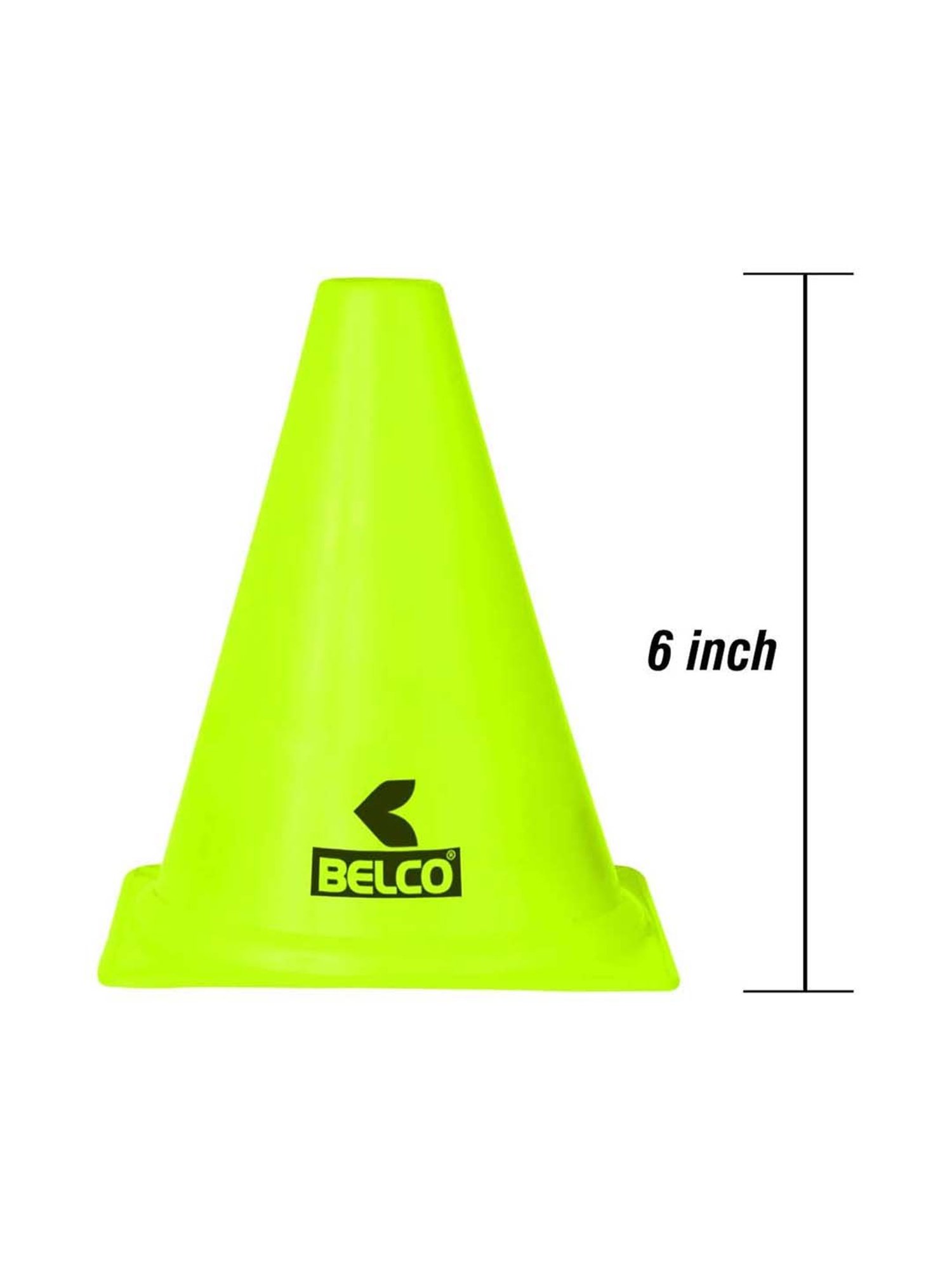 Belco Multicolored Sports Cone Marker Set (Pack of 12)
