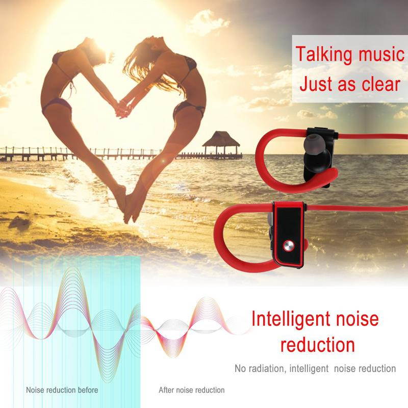 Fineblue FA80 Wireless Bluetooth earphone Stereo Bass Music Earphone Handsfree With Mic Neckband waterproof IPX-5 Sports Stereo (Green)