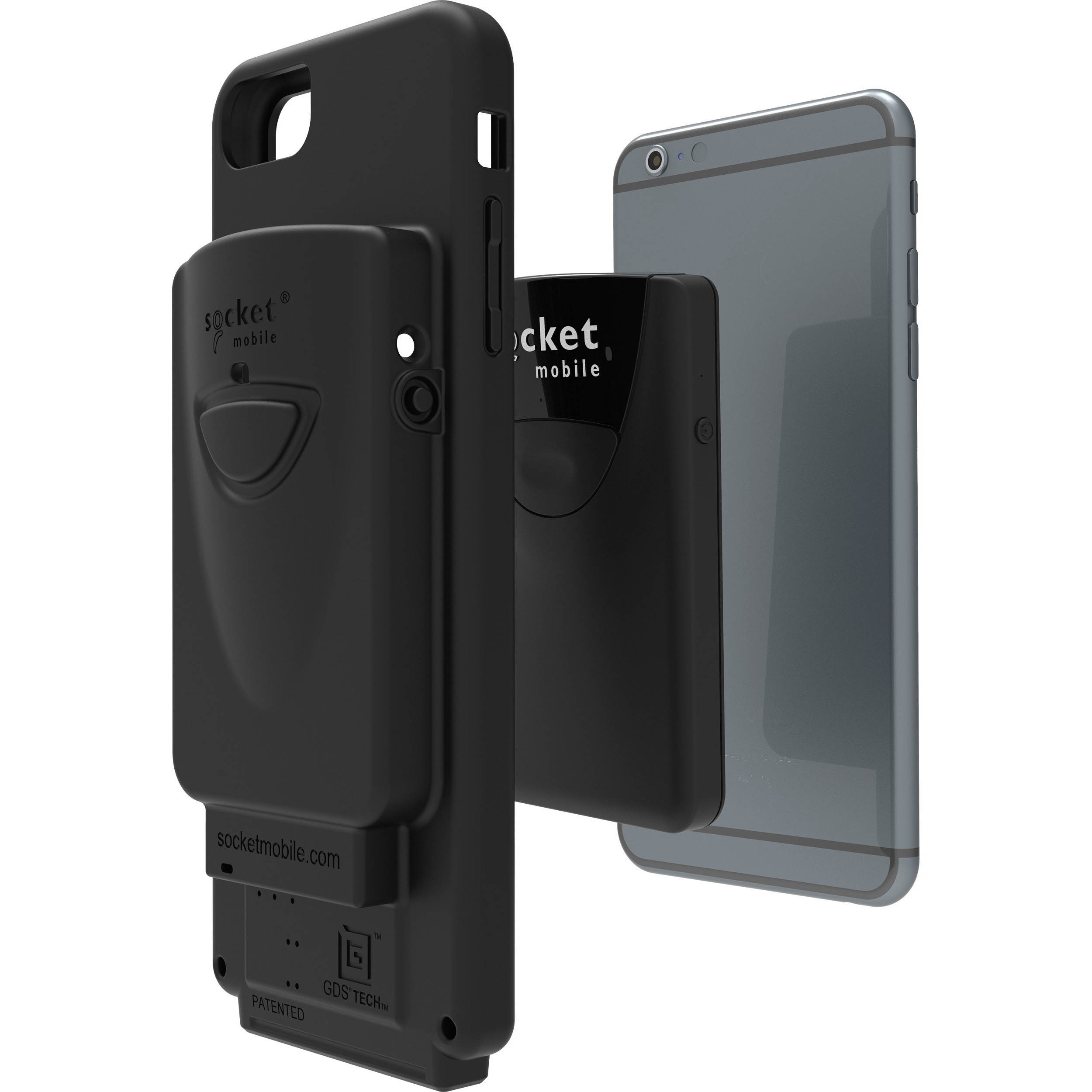 DURASLED DS840, UNIVERSAL BARCODE SCANNING SLED FOR IPHONE 6/7/8 & CHARGING DOCK