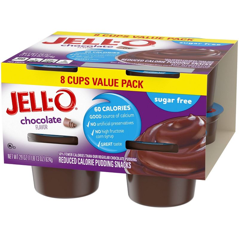 JELL-O Sugar Free Chocolate Pudding - 29oz/8ct