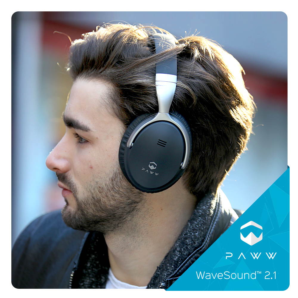 Paww WAVESOUND2BK WaveSound 2.1 Bluetooth Headphones