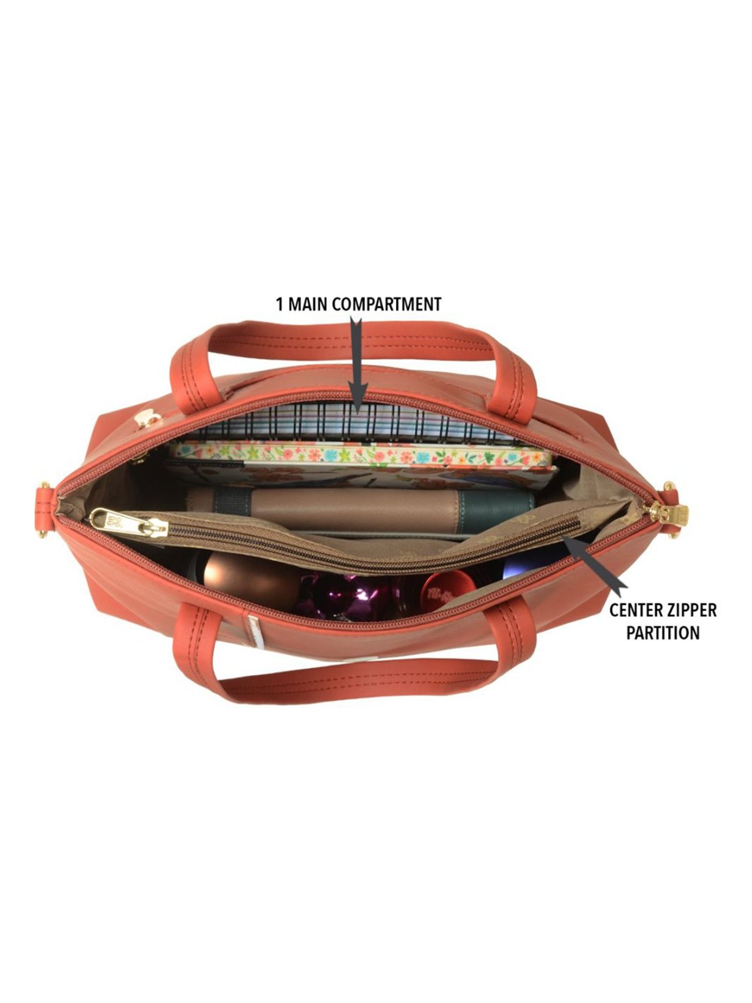 Baggit Red Medium Satchel Handbag