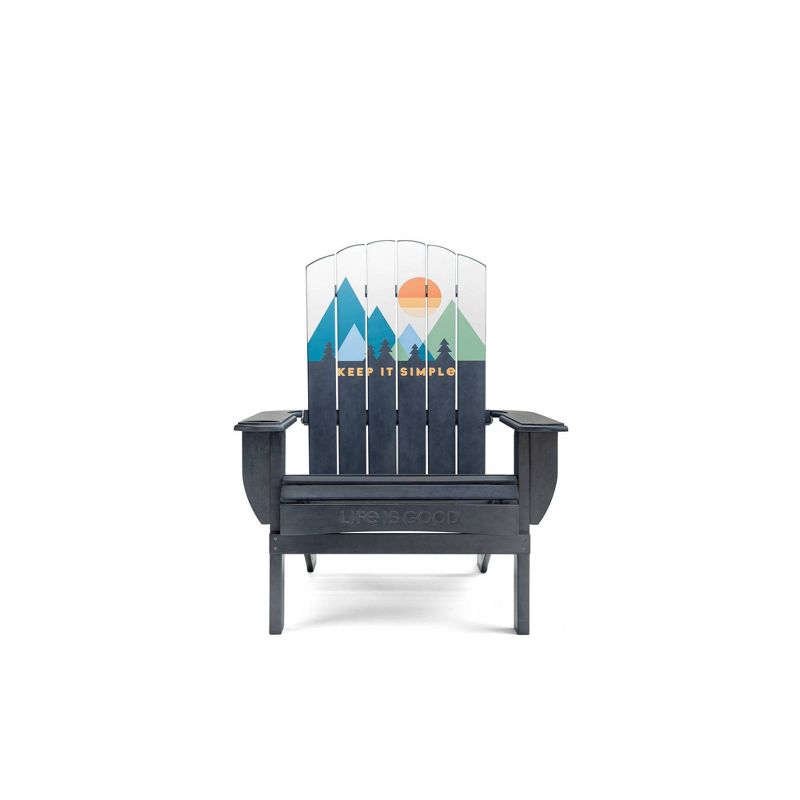 Adirondack Folding Chair Blue - Life is Good