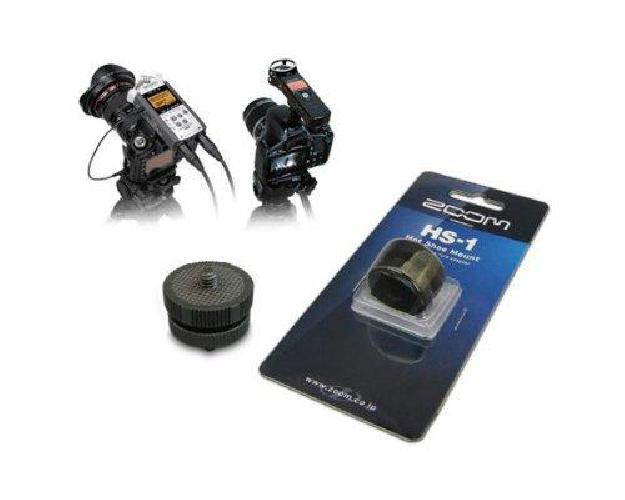 Zoom HS-1 Hot Shoe Mount 1/4" 20 Shoe Adapter for Portable Recorders