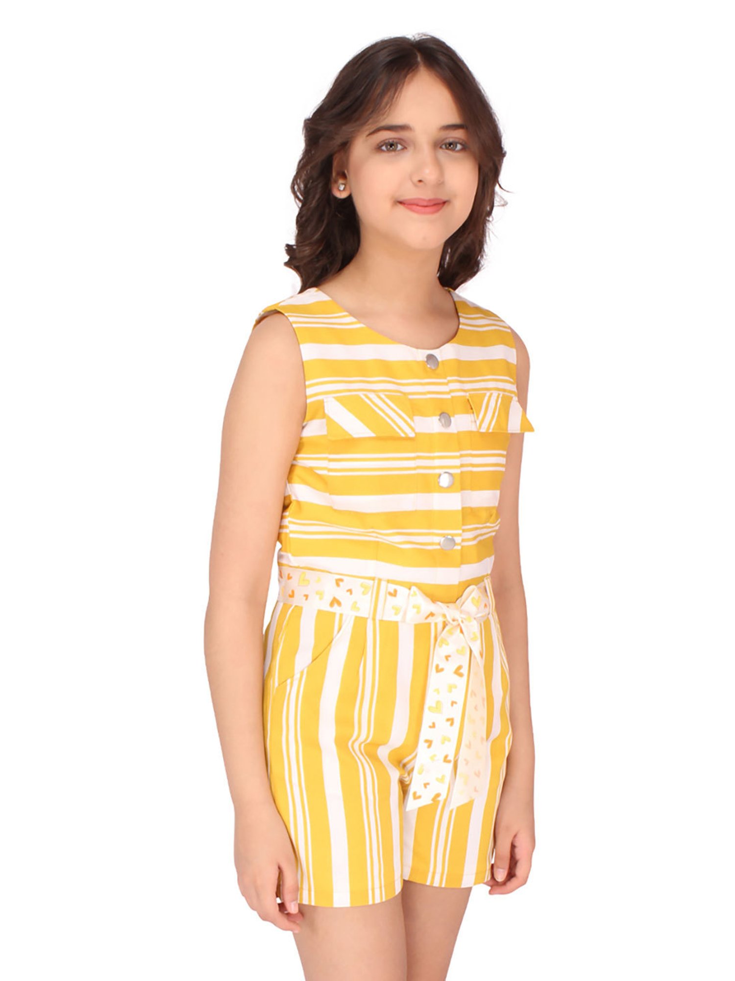 Stylestone Kids Red Printed Jumpsuit