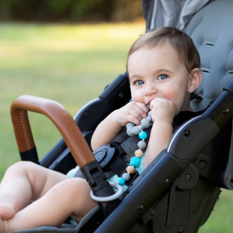 Nuby Tag-A-Long Teether - Gray