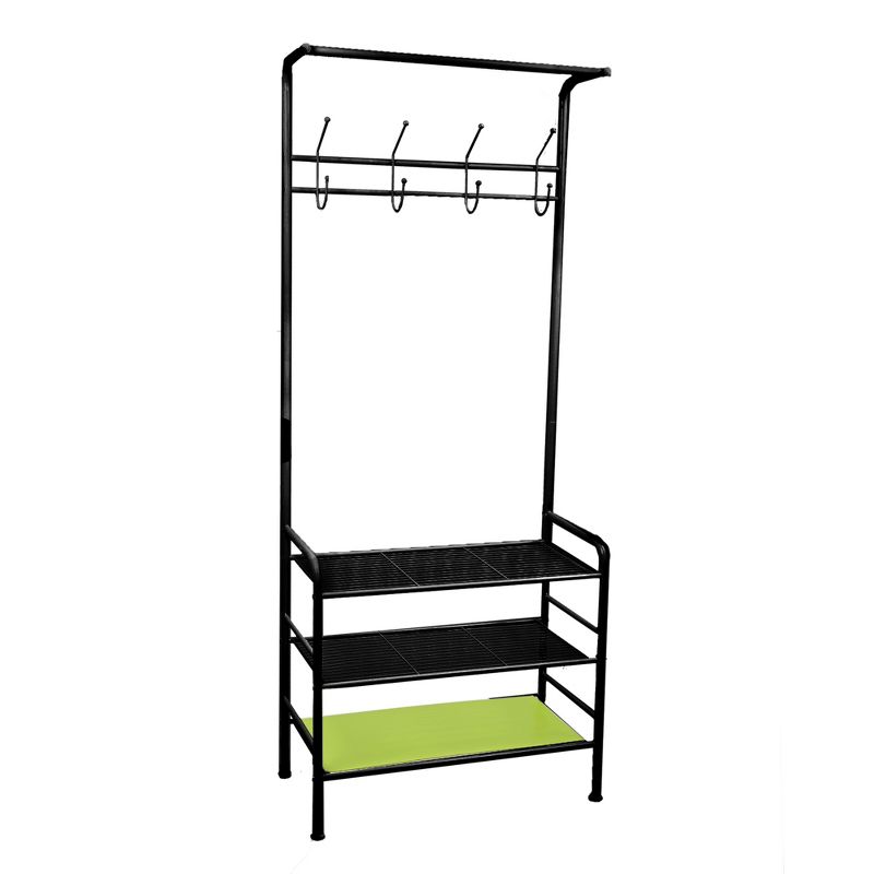 Quatro Umbrella Stand & Coat Rack Steel - Adesso