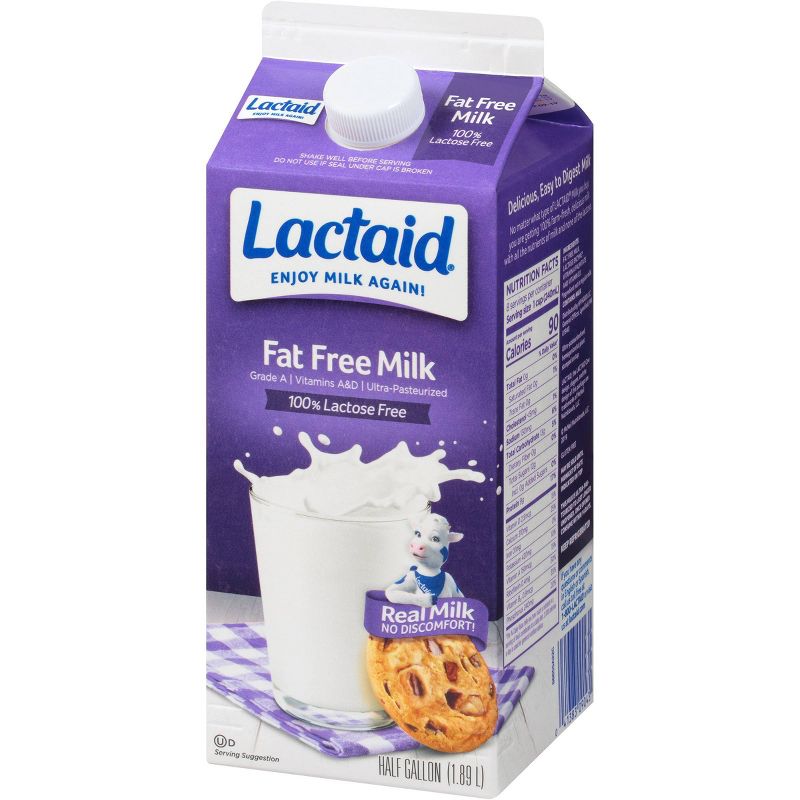 Lactaid Lactose-Free Skim Milk - 0.5gal