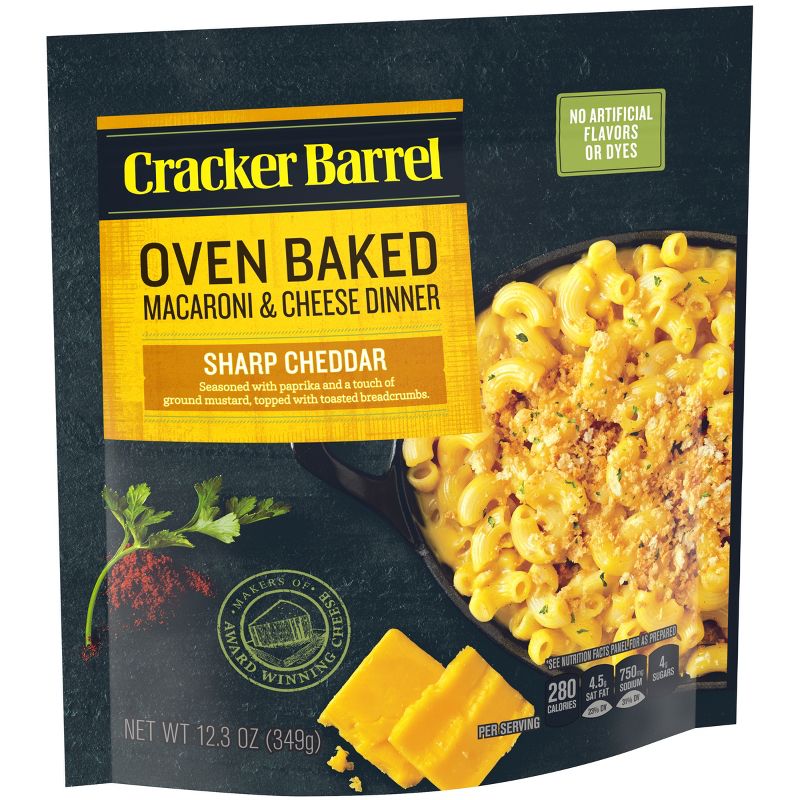 Cracker Barrel Oven Baked Macaroni & Cheese Dinner Cheddar Havarti - 12.3oz