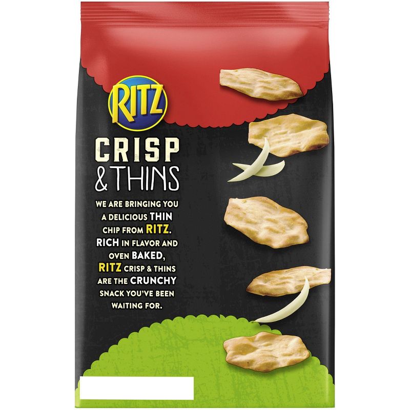 Ritz Crisp & Thins Cream Cheese & Onion Potato And Wheat Chips - 7.1oz