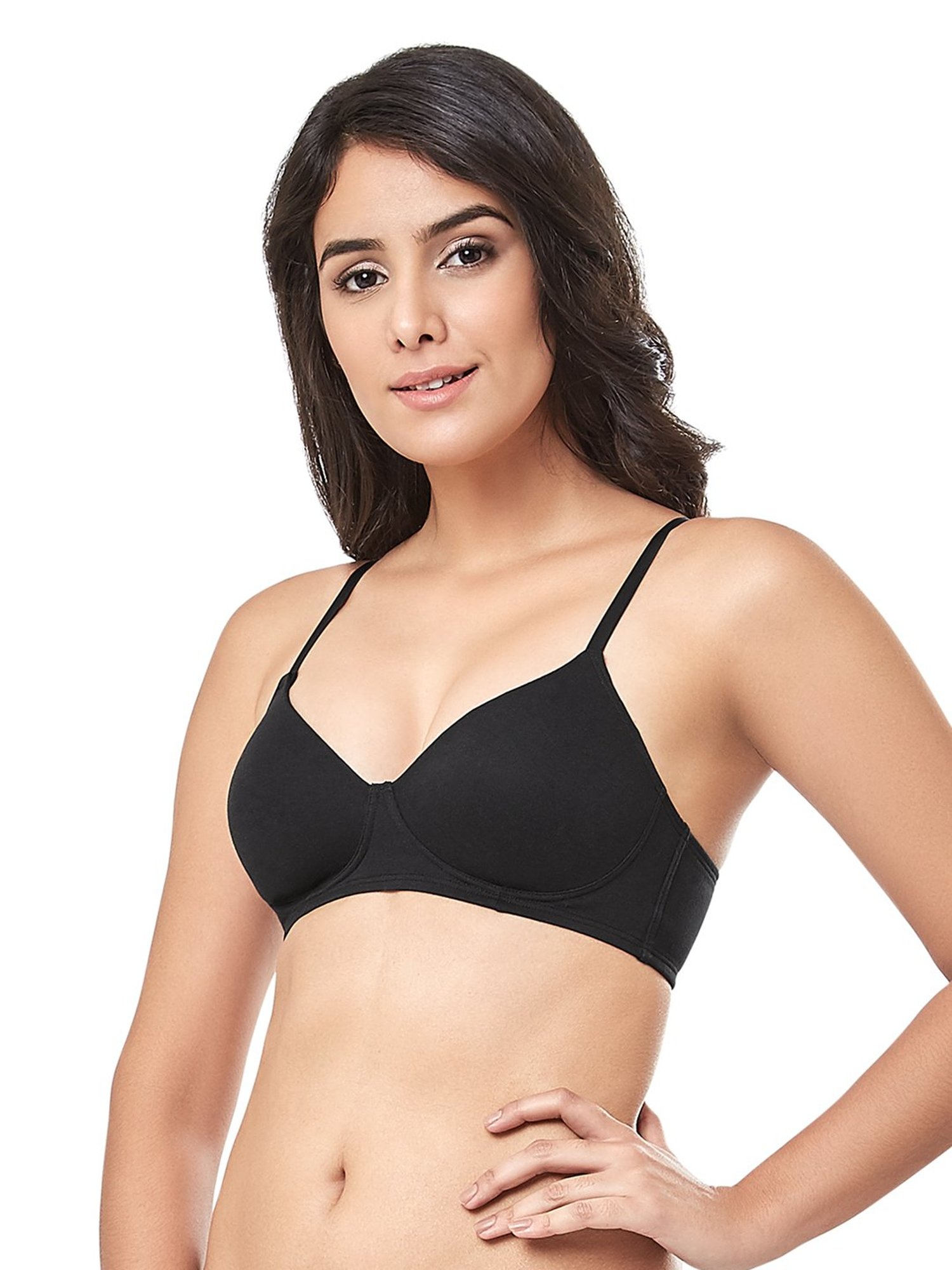 Every De by Amante Black Padded Non Wired Full Coverage Bra