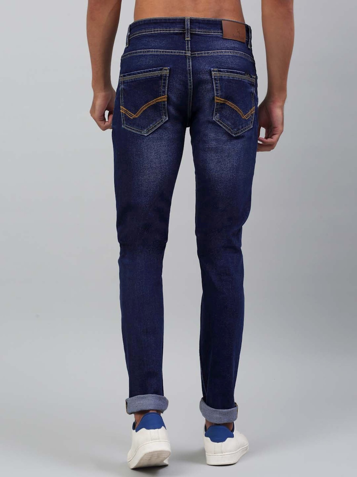 Louis Stitch Dark Navy Slim Fit Jeans