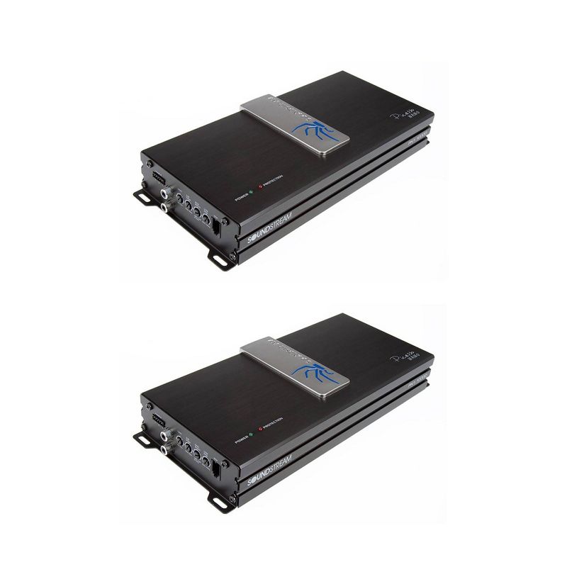 Soundstream Picasso Nano 1000W Monoblock Class D Car Audio Amplifier (2 Pack)