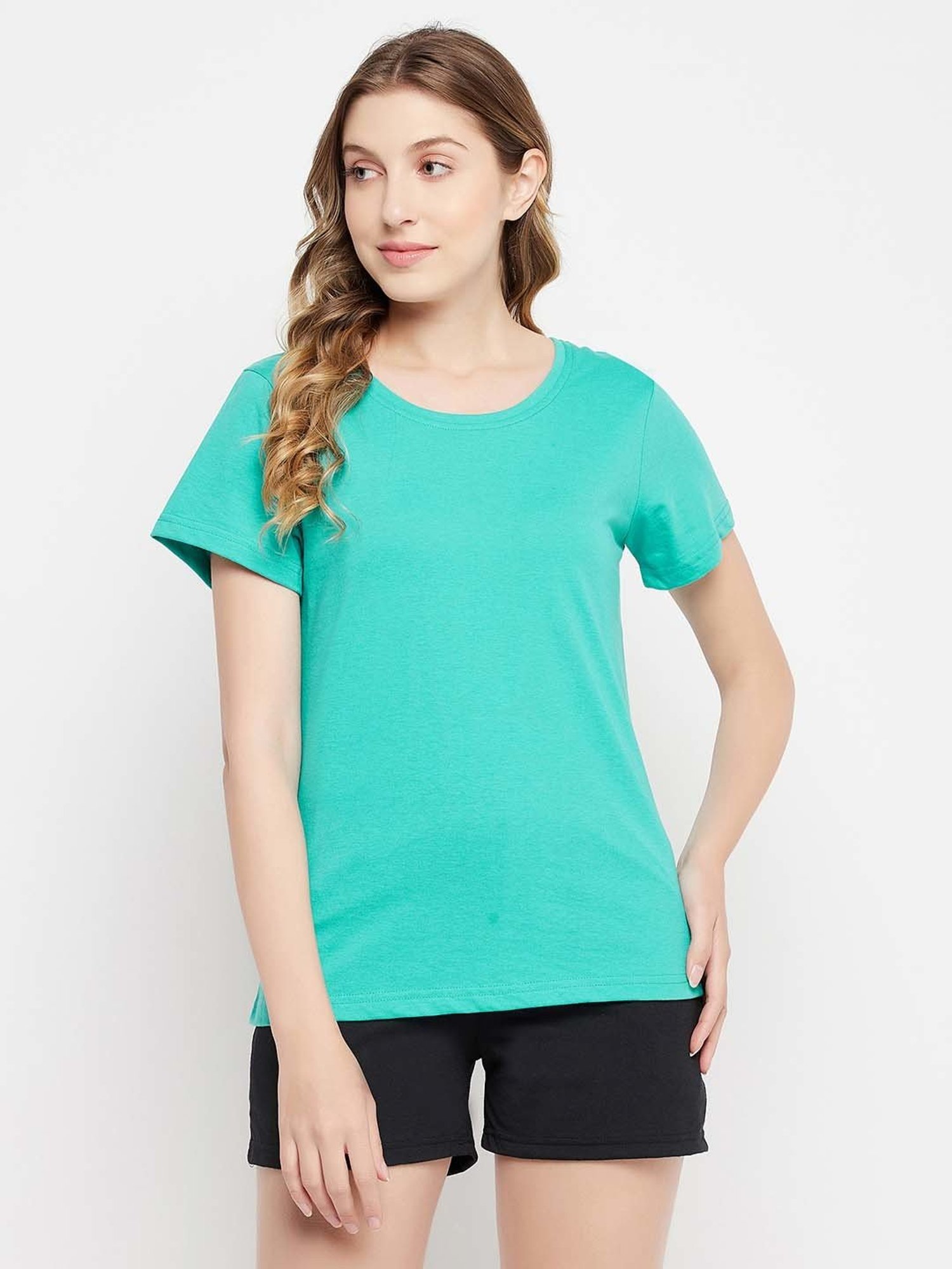 Clovia Green T-Shirt