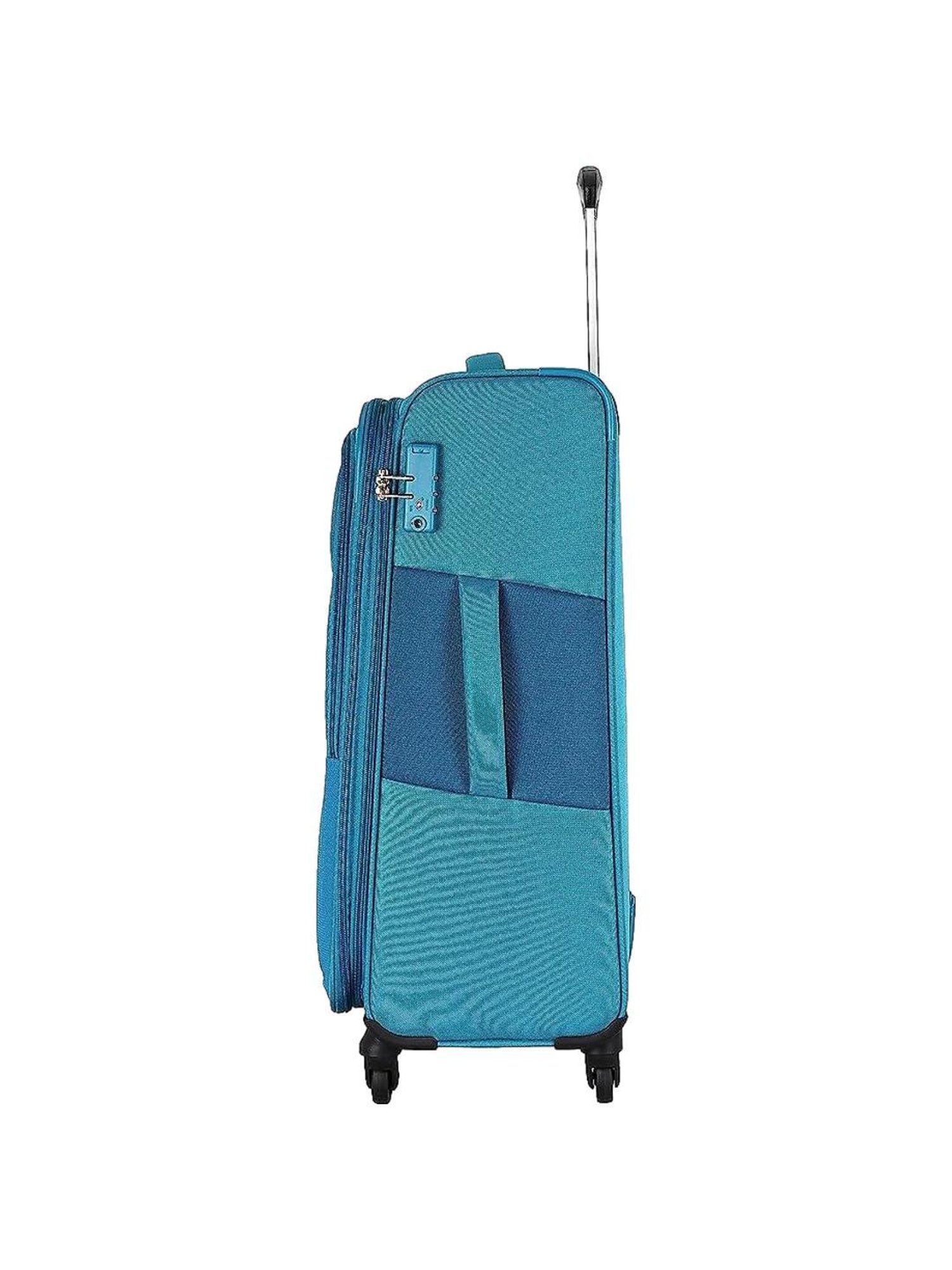 American Tourister Spruce Blue Textured Soft Medium Trolley Bag - 71 cm