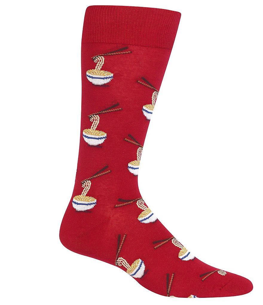 Hot Sox Noodles Crew Socks