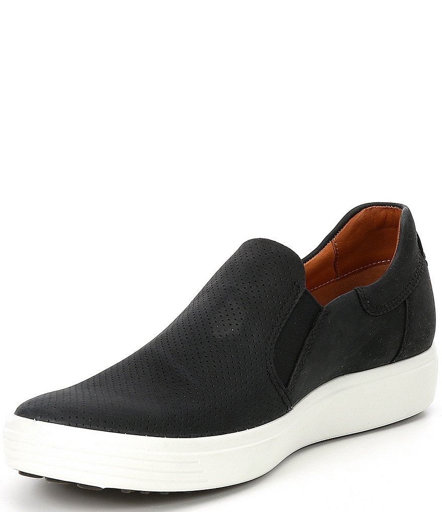 ECCO Men's Soft 7 Perforated Slip-On Sneakers