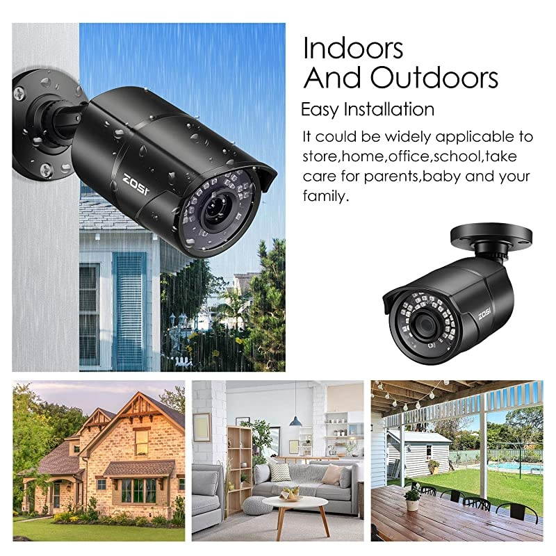 13 CMOS 1000TVL 960H CCTV Home Surveillance Weatherproof 36mm Lens with IR Cut Bullet Security Camera 36PCS Infrared LEDs100ft IR DistanceAluminum Metal Housing