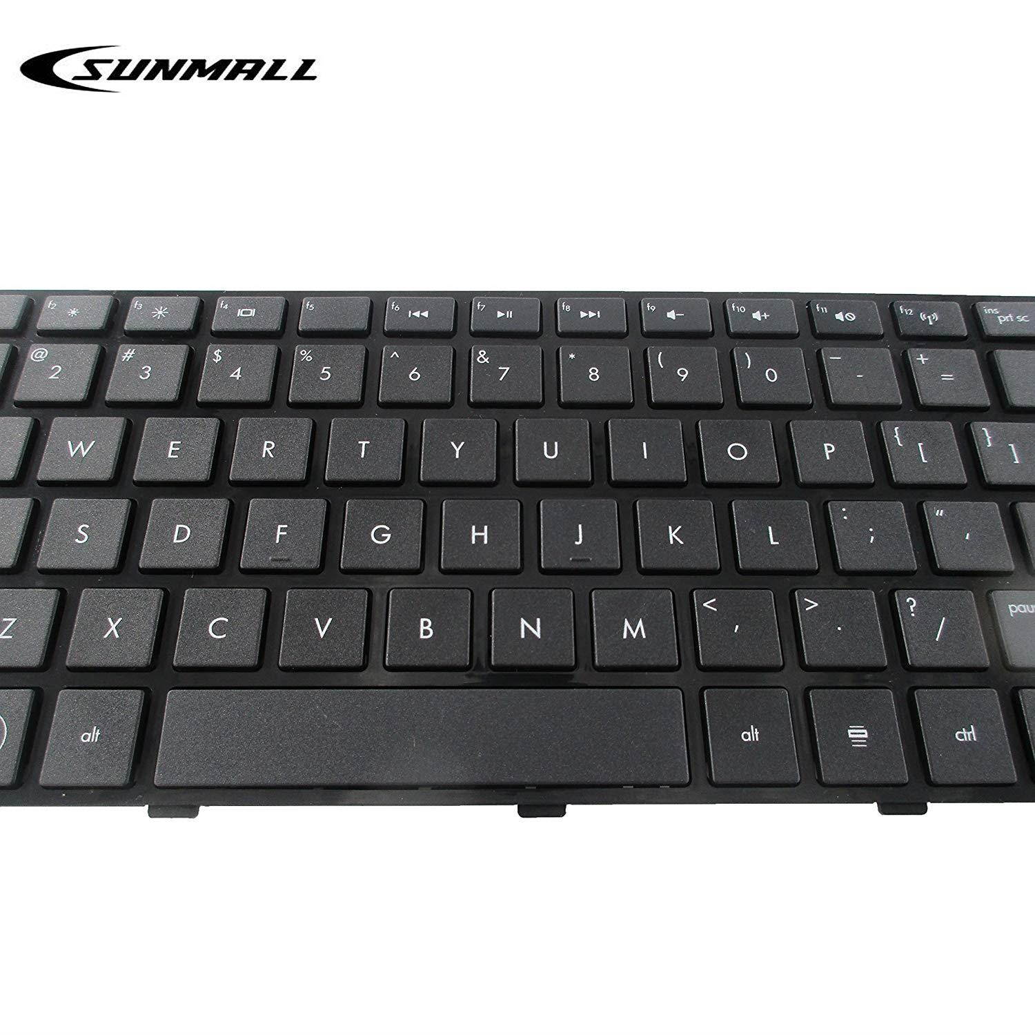 SUNMALL Replacement Keyboard with Frame For HP Pavilion G6-2000 G6-2100 G6-2200 G6-2300 G6T-2000 g6-2002xx g6-2010nr g6-2090ca g6-2106nr g6-2111us series Black US Layout (6 Months Warranty)