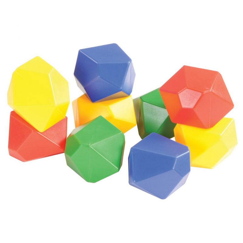Edushape Gem Blocks Jumbo Manipulative Set  - 54 Pieces
