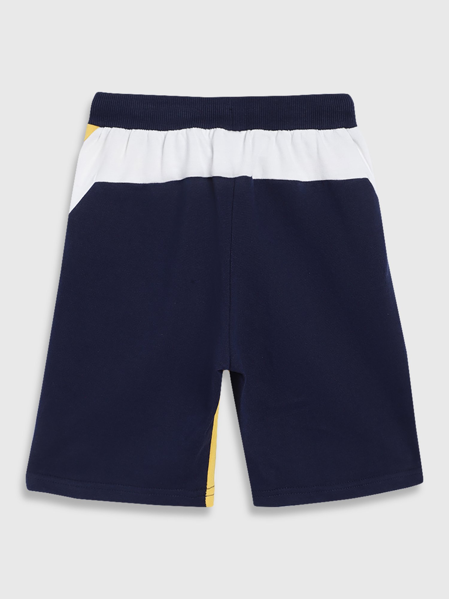 Blue Giraffe Kids Yellow Cotton Printed Shorts