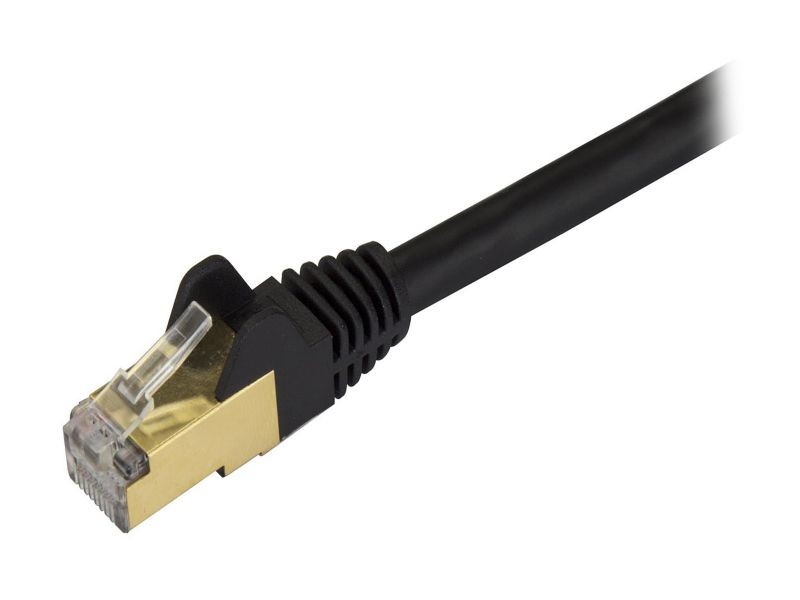 StarTech C6ASPAT6BK StarTech.com Cat6a Shielded Patch Cable - 6 ft. - Black - Snagless RJ45 Cable - Ethernet Cord - Cat 6a Cable